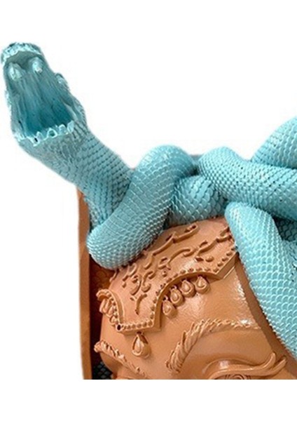 Medusahead Kitap Köşesi Dekoratif Kitap Destekleri Benzersiz Yılan Kadın Yüz Kitabı (Yurt Dışından) modelleri