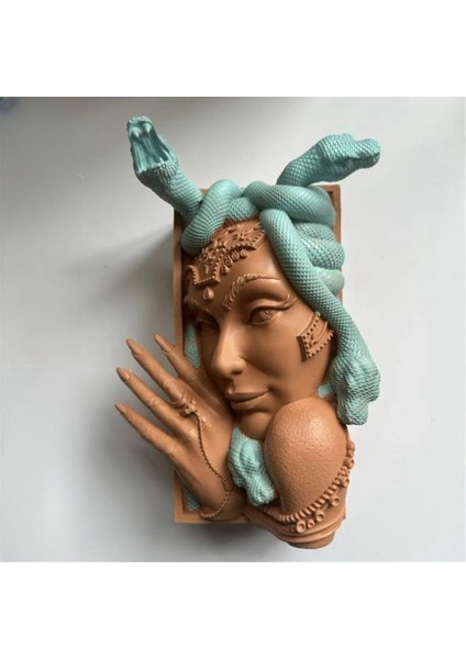 Medusahead Kitap Köşesi Dekoratif Kitap Destekleri Benzersiz Yılan Kadın Yüz Kitabı (Yurt Dışından) fırsatları