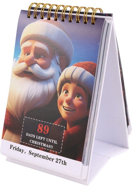100 Günlük Noel Geri Sayım Takvimi Her Sayfa (Yurt Dışından)