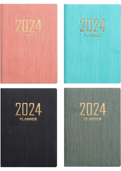 4 Adet 2024 Randevu Defteri ve Planlayıcı - Ocak 2024 - Aralık 2024 (Yurt Dışından)