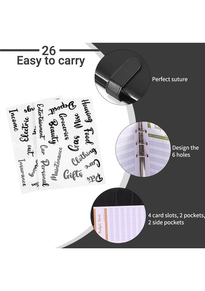 A6 Nakit Zarfları Klasörü,nakit Bütçelemesi Için,zarf Cüzdanı,a (Yurt Dışından) modelleri