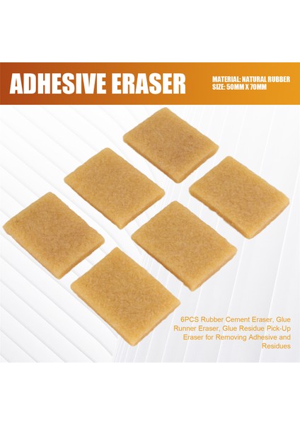 Yapıştırıcı ve Kalıntıları Temizlemek Için 6 Adet Kauçuk Çimento Silgisi (Yurt Dışından) fırsatları