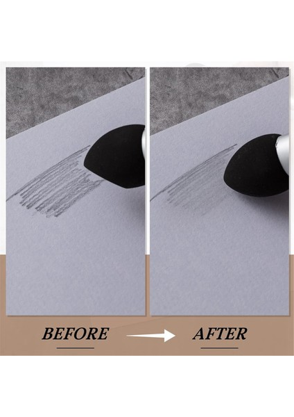 6 Parçalı Sanatçı Karıştırma Sünger Kalem Çizim Düzeltme Taslak Aracı, 3 Boyut (Yurt Dışından) fırsatları