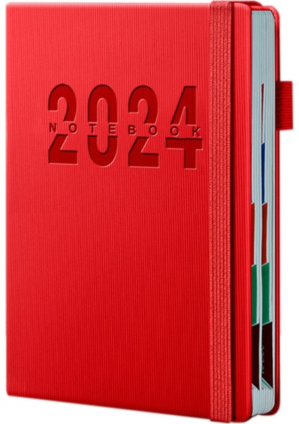 Günlük Plan Kitabı 365 Gün, Günlük Program Kitabı Kırmızı (Yurt Dışından)