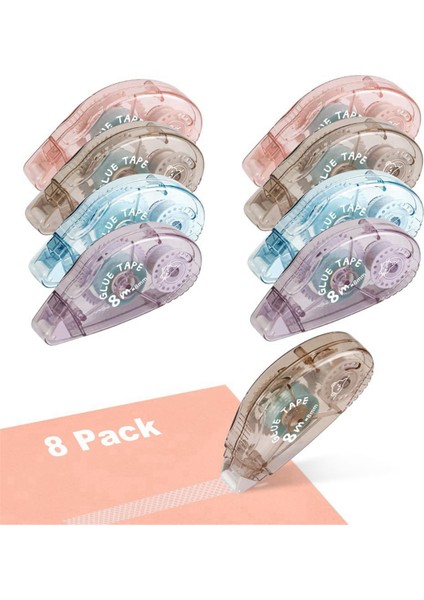 8 Paket Yapışkanlı Scrapbook Tutkal Bant Rulosu (8mm x 210FT) (Yurt Dışından) fiyatları
