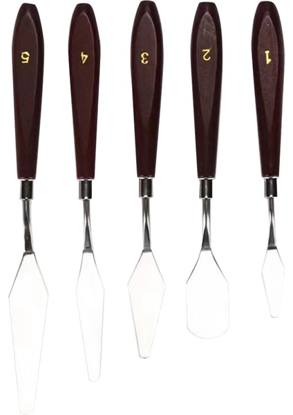 5 Adet Yağlı Boya Bıçağı, Renk Karıştırma Için Yağlı Akrilik Boya Araçları (Yurt Dışından)