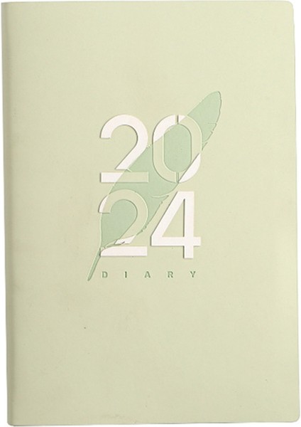 2024 A5 Ajanda A5 Günlük Planlayıcı Not Defteri Yeşil Için (Yurt Dışından)