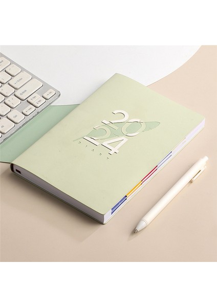 2024 A5 Ajanda A5 Günlük Planlayıcı Not Defteri Yeşil Için (Yurt Dışından) modelleri