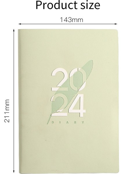 2024 A5 Ajanda A5 Günlük Planlayıcı Not Defteri Yeşil Için (Yurt Dışından) indirimleri