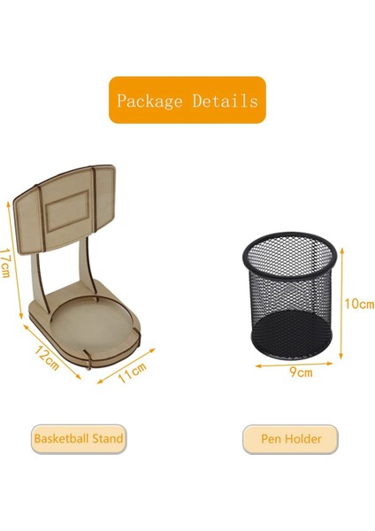 Kalem Kalemlik, El Yapımı Ahşap Basketbol Standı Kalem Düzenleyici (Yurt Dışından) modelleri