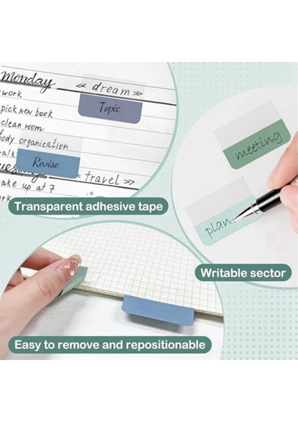 Yapışkanlı Dizin Kendinden Yapışkanlı Kitap Sekmeleri 1.8x1.1 Inç Defterler Içinfiles (Yurt Dışından) modelleri