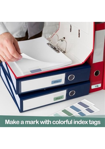 Yapışkanlı Dizin Kendinden Yapışkanlı Kitap Sekmeleri 1.8x1.1 Inç Defterler Içinfiles (Yurt Dışından) indirimleri