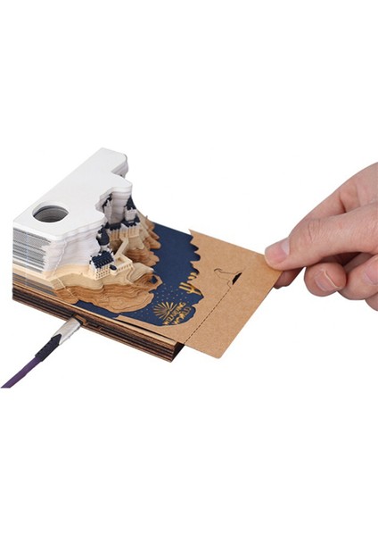 Castle 3D Not Defteri 2024 Takvim Not Defteri Blok Notlar Süslemeler (Yurt Dışından) fiyatları