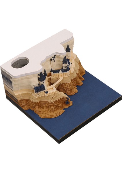 Castle 3D Not Defteri 2024 Takvim Not Defteri Blok Notlar Süslemeler (Yurt Dışından) fırsatları