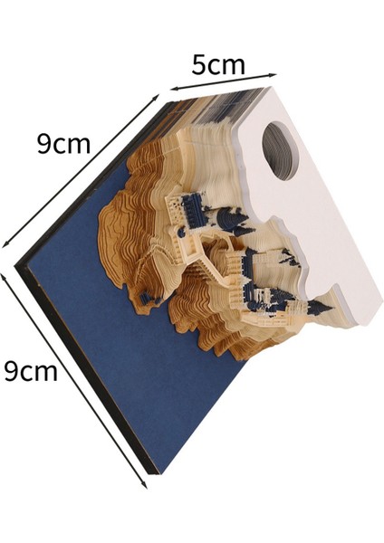 Castle 3D Not Defteri 2024 Takvim Not Defteri Blok Notlar Süslemeler (Yurt Dışından) indirimleri