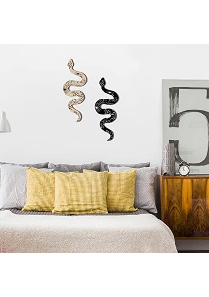 2'li Toprak Oda Duvar Dekoru Boho Sevimli Ahşap Yılan Dekoru (Yurt Dışından) fiyatları