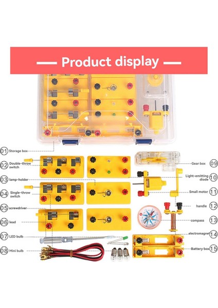 Elektrikli Çocuk Oyuncağı Temel Devre Elektrik Öğrenme Seti (Yurt Dışından) modelleri