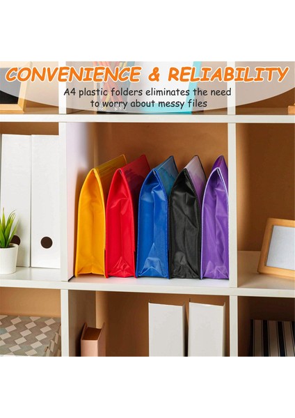 5'li Paket A4 Plastik Dosya Cüzdan Zarf Genişleyen Dosya Klasörü (Yurt Dışından) indirimleri
