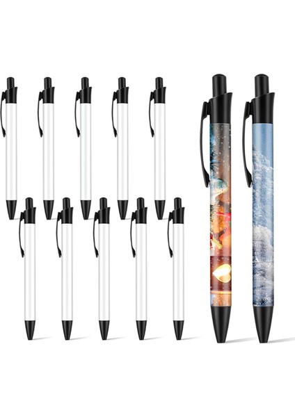 12X Süblimasyon Kalemi Boş Süblimasyon Kaplamalı Kalem Isı Transfer Kalemi (Yurt Dışından)