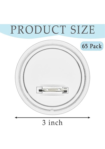 20 Adet Akrilik Düğme Pin Rozeti, Kendin Yap Projeleri Için 3 Inç (Yurt Dışından) fiyatları