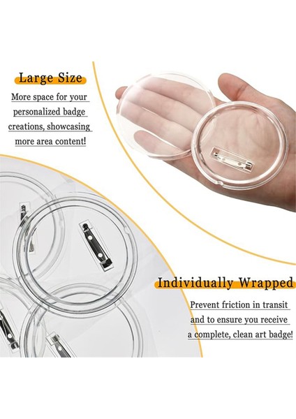 20 Adet Akrilik Düğme Pin Rozeti, Kendin Yap Projeleri Için 3 Inç (Yurt Dışından) modelleri