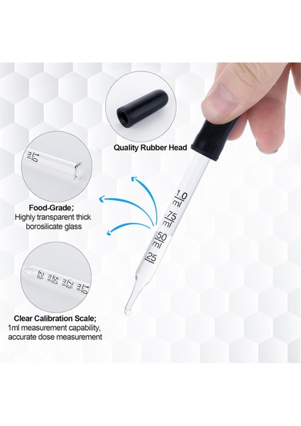 2 Adet 1ml Damlalık, Ölçüm Damlalıklı Cam Pipet (Yurt Dışından) fırsatları