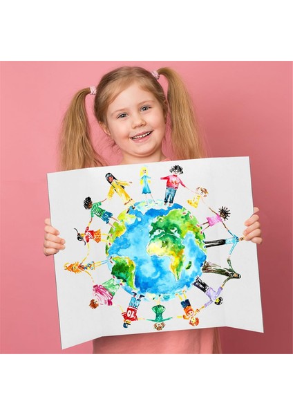 4 Adet Üç Katlı Poster Panosu, 21,5X14 Inç Küçük Beyaz Poster Panosu (Yurt Dışından) indirimleri