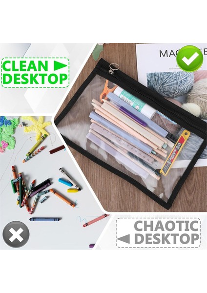 8 Şeffaf Fermuarlı Poşet Pvc Kozmetik Çantası Zarf Saklama Fermuarlı Poşet (Yurt Dışından) fırsatları