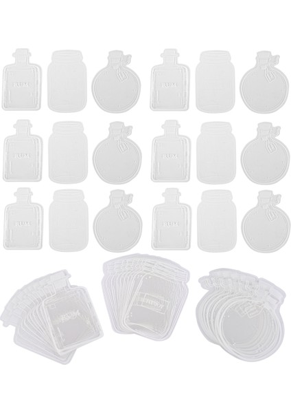 Kurutulmuş Çiçek Ayracı Şişesi, Şeffaf Kurutulmuş Çiçek Ayraçları, C (Yurt Dışından)