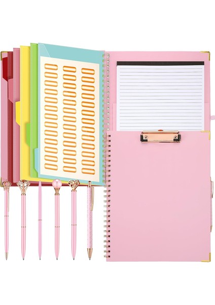 Yeniden Doldurulabilir Not Defteri Tükenmez Kalem Seti, 5 Ayırıcı B (Yurt Dışından)