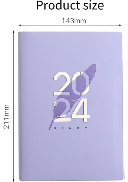 2024 A5 Ajanda A5 Günlük Planlayıcı Not Defteri (Yurt Dışından) fırsatları