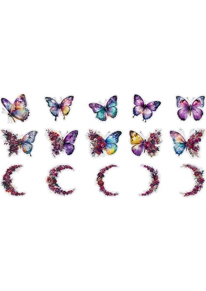 Defter Dekorasyon Malzemesi Geceyarısı Kelebeği Çıkartmaları (Yurt Dışından) fırsatları