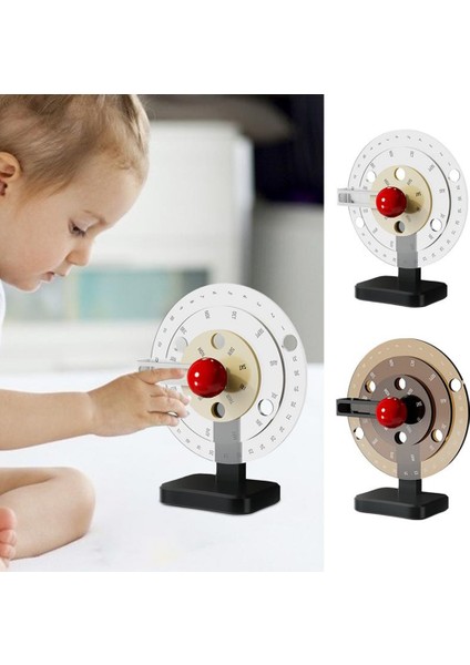 Takvim Akrilik Disk Dekor Masa Üstü Takvim Şeffaf (Yurt Dışından)