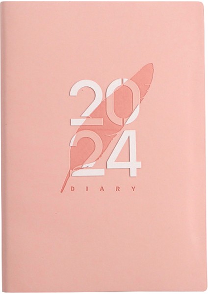 2024 A5 Ajanda A5 Günlük Planlayıcı Not Defteri Pembe (Yurt Dışından)