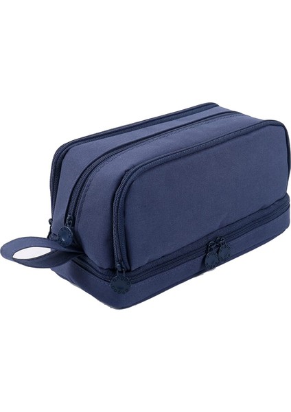 Büyük Kapasiteli Kalem Kutusu Kalem Kesesi Kalem Çantası, Lacivert (Yurt Dışından)