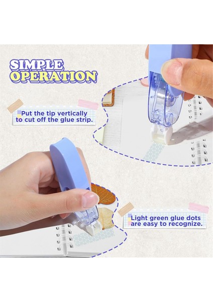 8 Adet Çift Taraflı Bant Rulosu, Yapışkan Scrapbook Bant Rulosu 80 Ft (Yurt Dışından) indirimleri