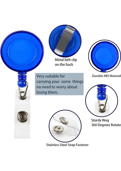 Rozet Makaraları, 30 Adet Renkli Rozet Klipsleri Kimlik Kartı Anahtar Kartı Için Tutucular (Yurt Dışından) indirimleri