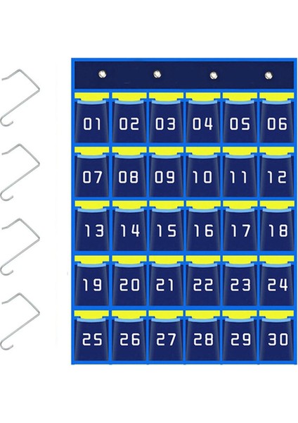 Sınıf Telefon Tutucuları Için Cep Telefonu Askılı Düzenleyici (30 Cep) (Yurt Dışından)