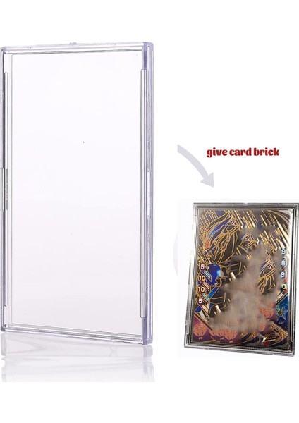 10 Sert Plastik Kart Koruyucu Şeffaf Kart Tuğlası + 2 Sergileme Standı (Yurt Dışından) fiyatları