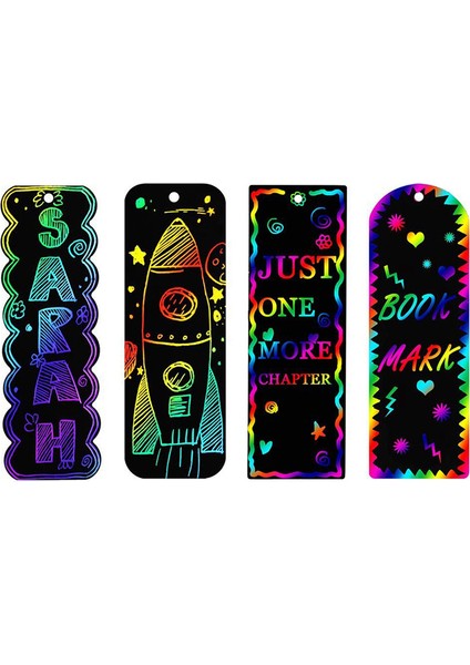 4 Stil Gökkuşağı Rengi Çizik Ayraç El Sanatları Kitleri (Yurt Dışından) fiyatları