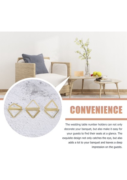 30 Adet Üçgen Şekilli Kart Tutucular Düğün Masa Numarası Tutucular (Yurt Dışından) indirimleri