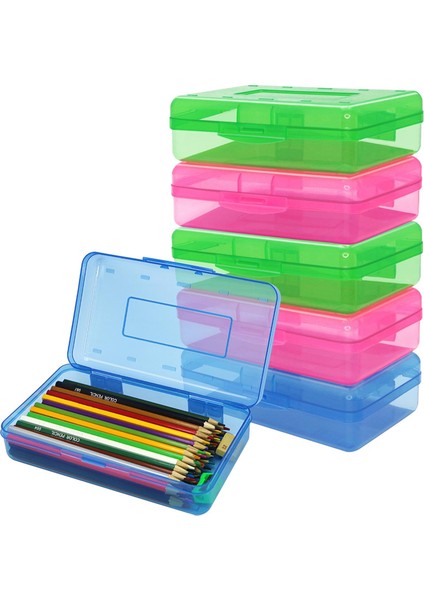 Adet Kalem Kutusu Çeşitli Renkler Kalem Kutusu Kapaklı Çıtçıtlı Kapatma (Yurt Dışından)