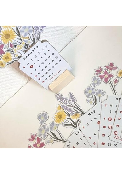 2024 Çiçek Masa Takvimi, Çiçek Küçük Masa Takvimi, Vazo Şeklinde (Yurt Dışından) indirimleri