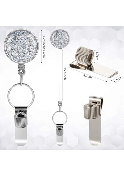 Geri Çekilebilir Kalem Tutucu 25.6 Inç Geri Çekilebilir Kalem Makarası Anahtarlık (Yurt Dışından) modelleri