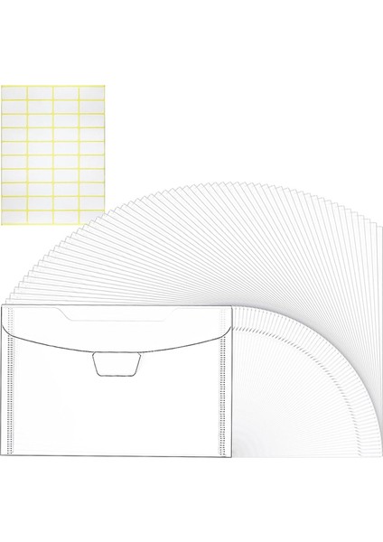 60 Paket 5x7 Şeffaf Plastik Zarflar Nakit, Fotoğraf, Kağıt Belgeler Için (Yurt Dışından)