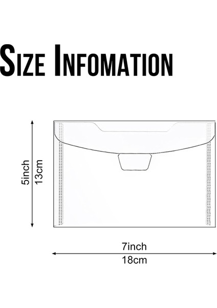 60 Paket 5x7 Şeffaf Plastik Zarflar Nakit, Fotoğraf, Kağıt Belgeler Için (Yurt Dışından) modelleri