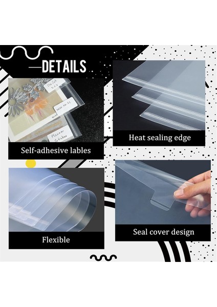 60 Paket 5x7 Şeffaf Plastik Zarflar Nakit, Fotoğraf, Kağıt Belgeler Için (Yurt Dışından) fırsatları