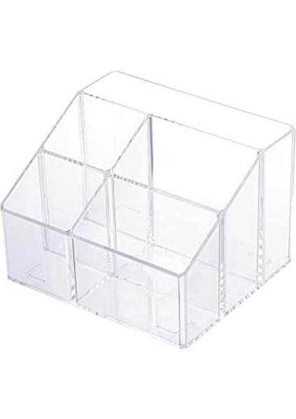 Masa Için Şeffaf Kalem Düzenleyici, Plastik Ofis Malzemesi B (Yurt Dışından)