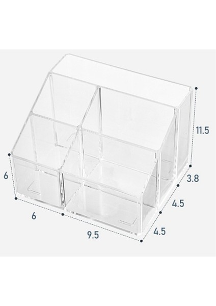 Masa Için Şeffaf Kalem Düzenleyici, Plastik Ofis Malzemesi B (Yurt Dışından) modelleri