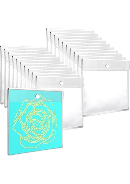 20 Adet 12,6 Inç x 12,6 Inç Scrapbook Kağıt Saklama Düzenleyicisi (Yurt Dışından)